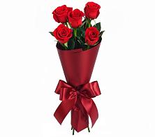 Букет 5 Красных роз Эдлесс Лав в Боброве