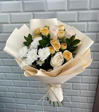 Букет цветов из:  Розы и Хризантемы в Боброве