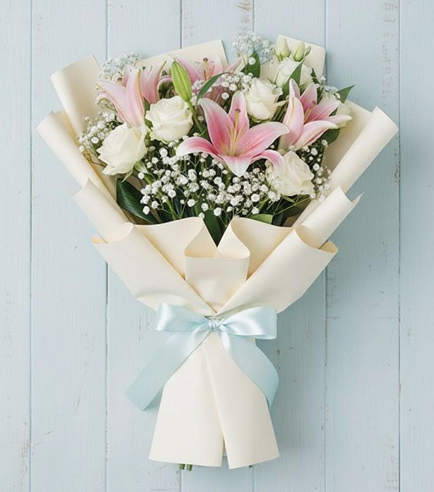Букет цветов из: Лилии в Боброве