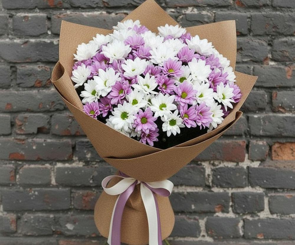 Букет цветов из: Хризантемы в Боброве
