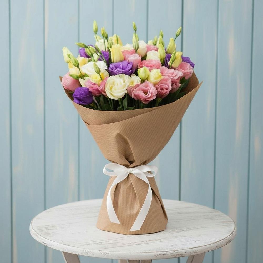 Букет цветов из: Лизиантусы в Боброве