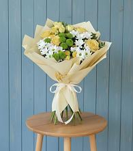 Букет цветов из:  Хризантемы и Розы #REPLACE_PRED# Боброве