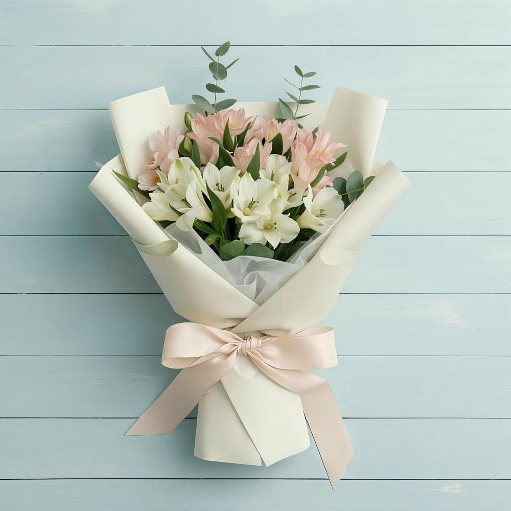 Букет цветов из: Альстромерии в Боброве