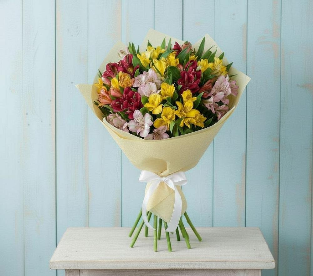 Букет цветов из: Альстромерии в Боброве