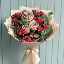 Букет цветов из:  Гвоздики и Розы в Боброве