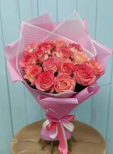Букет 15 Розовых роз Равель в Боброве