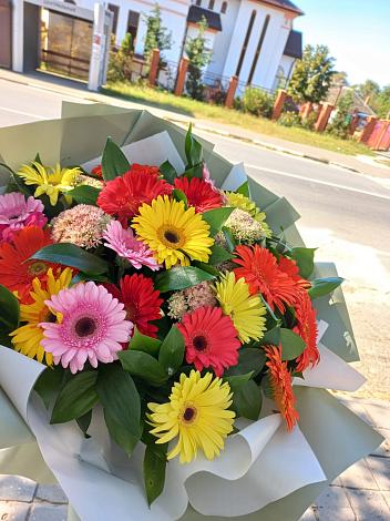 Букет цветов из: Герберы в Боброве
