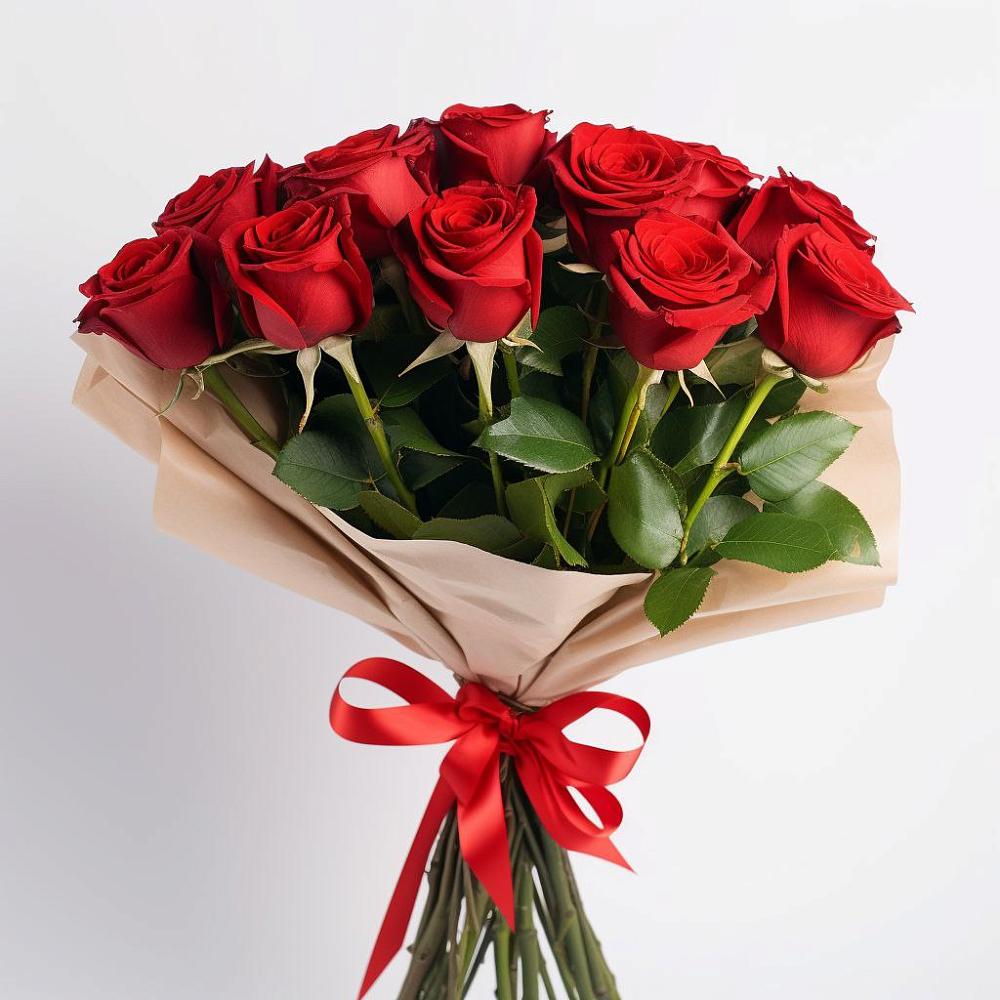 Букет 11 Красных роз Эдлесс Лав в Боброве