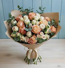 Букет цветов из:  Альстромерии и Розы в Боброве