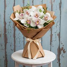Букет цветов из:  Орхидеи и Розы в Боброве