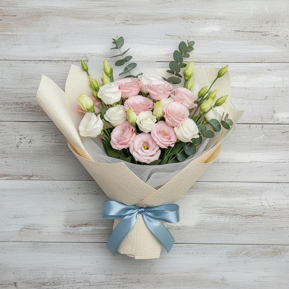 Букет цветов из: Лизиантусы в Боброве